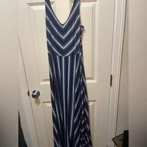 Puella small blue and white striped dress
